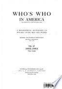 WHO'S WHO IN AMERICA